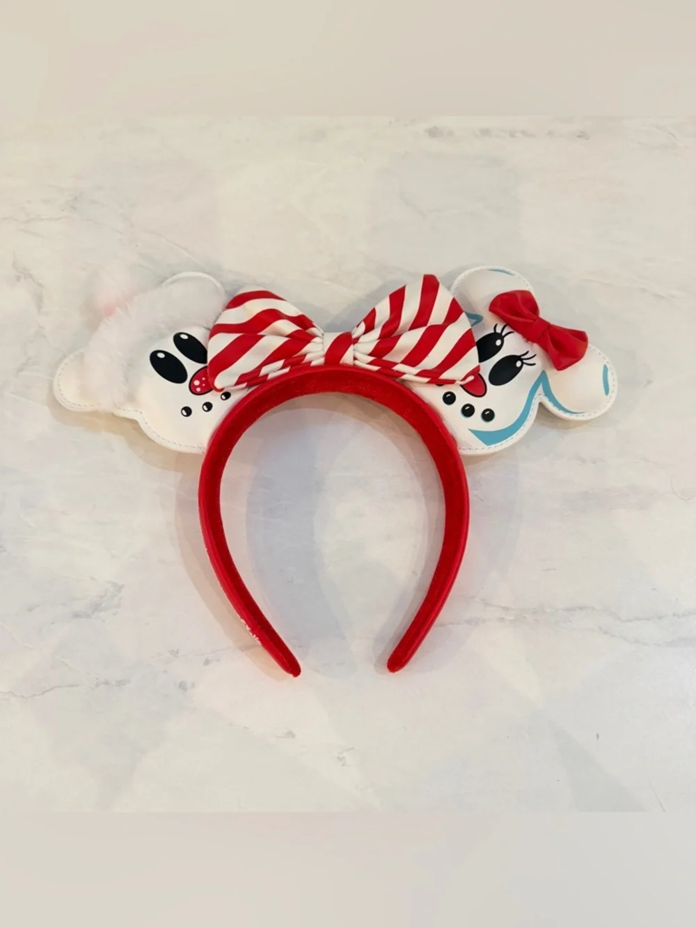 NEW Disney Loungefly Minnie & Mickey Snowman Ears